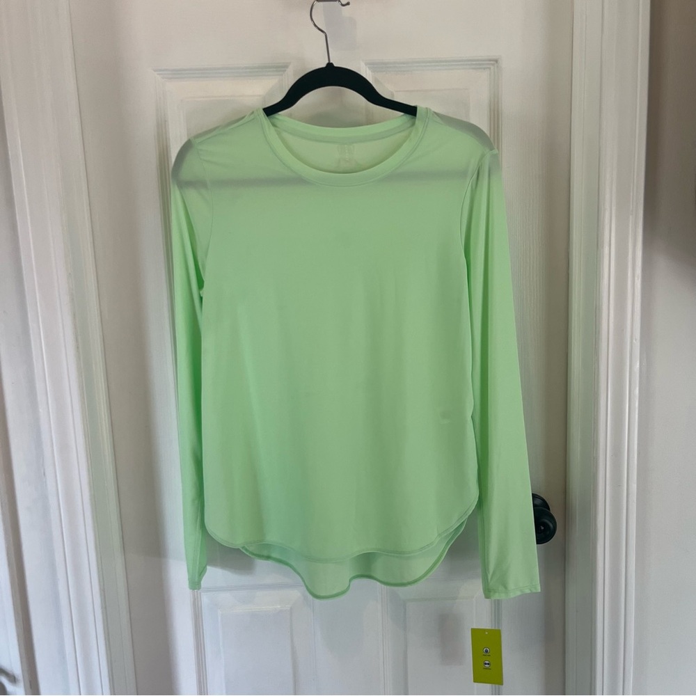 Vively Lime Green Long Sleeve T-Shirt